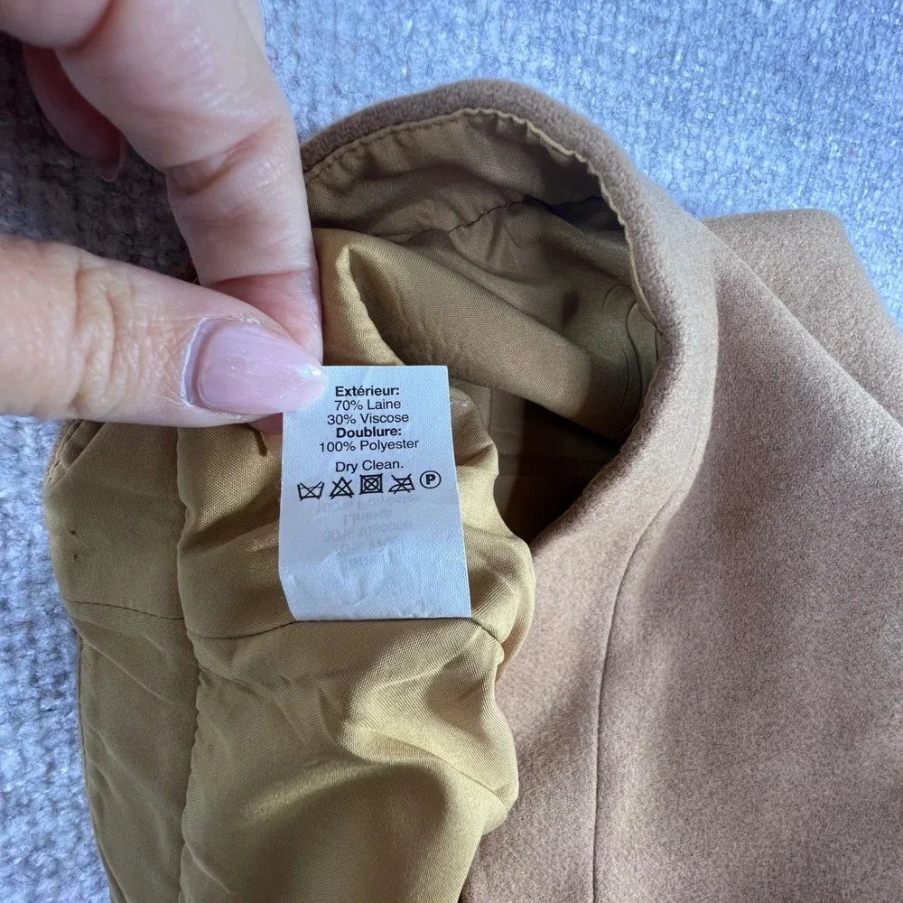 J.Crew The Pencil Skirt Camel Brown Wool Blend Size 6‎ Business Professional
